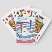 Personalisierter Chris Name | Kribbing Spielkarten (Rückseite)