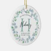 Personalisierter Christen Godmateltern Taufpatz Keramik Ornament (Rechts)