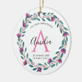 Personalisierter Christen Godmateltern Taufpatz Keramik Ornament (Links)