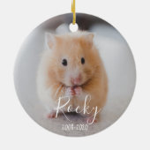 Personalisierter Christen Godmateltern Taufpatz Keramik Ornament (Hinten)