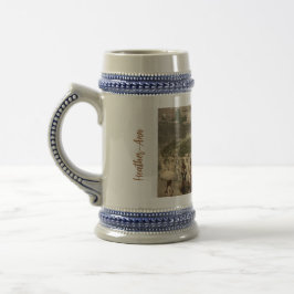 Personalisierter christlicher Familientischschmuck Bierglas