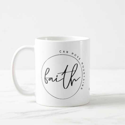 Personalisierter Christlicher Glaube kann Berge be Kaffeetasse (Links)