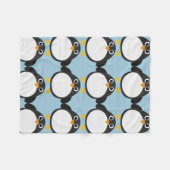 Personalisierter Chubby Penguin Fleecedecke (Vorderseite (Horizontal))