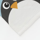 Personalisierter Chubby Penguin Fleecedecke (Ecke)