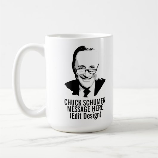 Personalisierter CHUCKSCHUMER Kaffeetasse (Links)