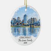 Personalisierter Cincinnati-Schmuck, Benutzerdefin Keramik Ornament (Rechts)