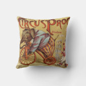 Personalisierter Circus-Elefant des neuen Babyjung Kissen (Rückseite)