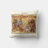 Personalisierter Circus-Elefant des neuen Babyjung Kissen (Vorderseite)