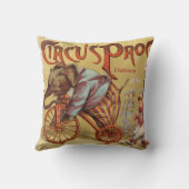 Personalisierter Circus-Elefant des neuen Babyjung Kissen (Rückseite)