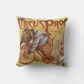 Personalisierter Circus-Elefant des neuen Babyjung Kissen (Vorderseite)