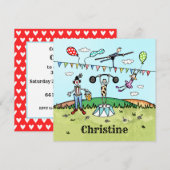 Personalisierter Circus Geburtstagsparty Einladung (Vorne/Hinten)