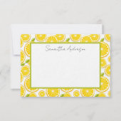 Personalisierter Citrus Flat Note Card Mitteilungskarte (Vorderseite)