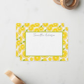 Personalisierter Citrus Flat Note Card Mitteilungskarte (Vorderseite/Rückseite Beispiel)