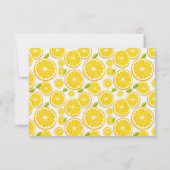 Personalisierter Citrus Flat Note Card Mitteilungskarte (Rückseite)