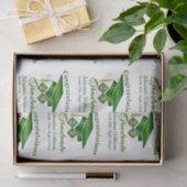 Personalisierter Classic Green Gold Abschluss Seidenpapier (Geschenk)