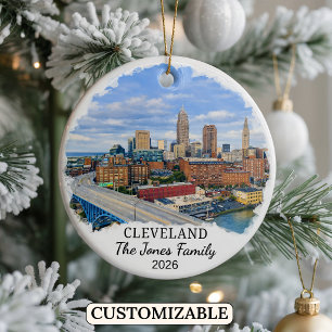 Personalisierter Cleveland-Schmuck, Benutzerdefini Keramik Ornament