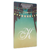 Personalisierter Clip Board Beach Sunset Palm Tree Klemmbrett (Rechts)