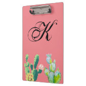 Personalisierter Clip Board Bohemisch Kakteen Succ Klemmbrett (Links)