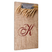 Personalisierter Clip-Board-Weizen mit Burlap-Sack Klemmbrett (Rechts)