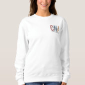 Personalisierter CNA Retro zertifizierter Krankenp Sweatshirt (Vorderseite)