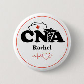 Personalisierter CNA-zertifizierter Krankenpfleger Button (Vorderseite)