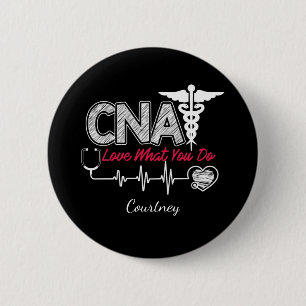 Personalisierter CNA-zertifizierter Krankenpfleger Button