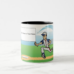 Personalisierter Coach, Baseball - Männlicher Cart Zweifarbige Tasse