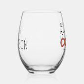 Personalisierter Coach Funny Phantastisch Coach Weinglas Ohne Stiel (Rechts)