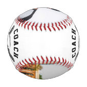 Personalisierter Coach mit 2 Foto- und Teamnamen Baseball (Rückseite)