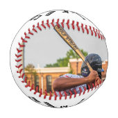 Personalisierter Coach mit 2 Foto- und Teamnamen Baseball (Vorderseite Links)