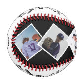 Personalisierter Coach mit 6 Foto- und Spielername Baseball (Vorderseite Links)