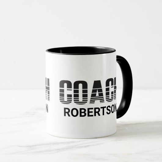 Personalisierter Coach Tasse (VorderseiteRechts)