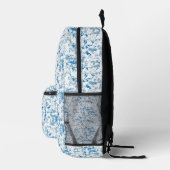 Personalisierter Coastal Blue Name Rucksack (Rechts)
