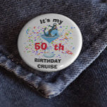 Personalisierter Cocktail-Anker meiner Geburtstags Button<br><div class="desc">Dieses Design kann in dem Bereich personalisiert werden, der durch das Ändern des Fotos und/oder Textes zur Verfügung gestellt wird. Sie können auch angepasst werden, indem Sie auf Vorlage personalisieren klicken und dann auf die Schaltfläche klicken, um weitere Optionen anzupassen, um die Hintergrundfarbe zu löschen oder zu ändern, Text hinzuzufügen,...</div>