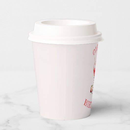 Personalisierter Cocktail Design Paper Cup Pappbecher (Rechts)