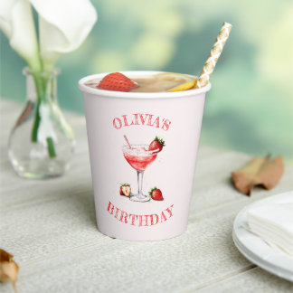 Personalisierter Cocktail-Design-Papierbecher Pappbecher