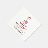 Personalisierter Cocktail Napkin Serviette (Ecke)