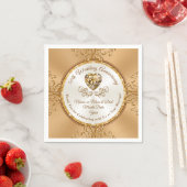 Personalisierter Cocktail Napkins zum 50-jährigen  Serviette (Beispiel)
