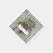 Personalisierter Cocktail Party Dekoration Weintra Serviette (Ecke)