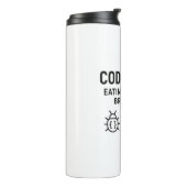 Personalisierter Coder Thermal Tumbler - Essfehler Thermosbecher (Nach links gedreht)