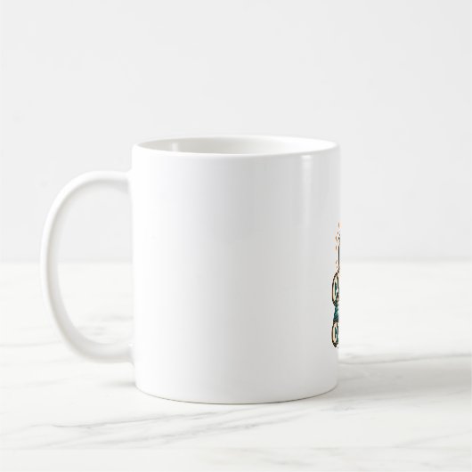 Personalisierter Coffee In Code Out Programmierer Kaffeetasse (Links)