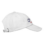 Personalisierter Commodore-Rettungsanker Ihr Name Bestickte Baseballkappe (Rechts)