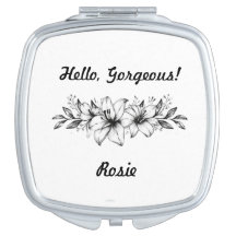 Personalisierter Compact Mirror, Geschenke für Bri