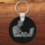 Personalisierter Computer-Care-Schlüsselanhänger Schlüsselanhänger (Vorderseite)