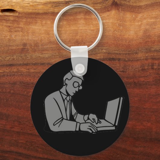 Personalisierter Computer-Care-Schlüsselanhänger Schlüsselanhänger (Vorderseite)