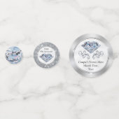 Personalisierter Confetti, 60 Jahre alt, Diamant Konfetti (Vorderseiten)