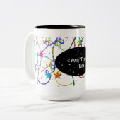 Personalisierter Confetti und Zweifarbige Tasse (Vorderseite Links)
