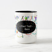 Personalisierter Confetti und Zweifarbige Tasse (Mittel)