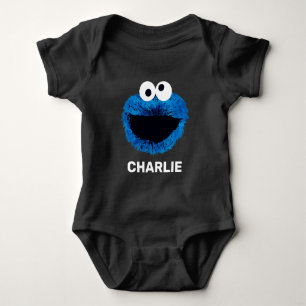 Personalisierter Cookie-Monster   Watercolor-Trend Baby Strampler