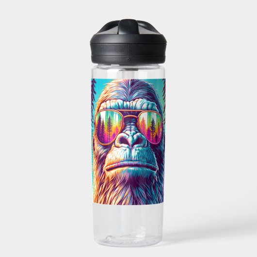 Personalisierter Cooler Bigfoot in Angesagter Sonn Trinkflasche (Vorderseite)